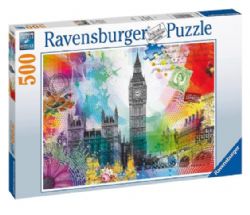 RAVENSBURGER CASSE-TÊTE 500 PIÈCES - CARTE POSTALE DE LONDRES #16986